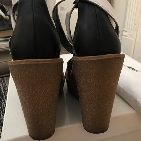 Pierre Hardy Brown Calf Leather Bos Taurus Platform Sandals